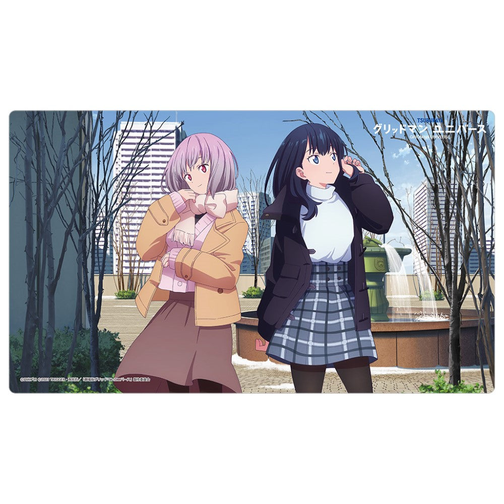 『グリッドマンユニバース』描き下ろしラバーマット(宝多六花&新条アカネ/冬デート)