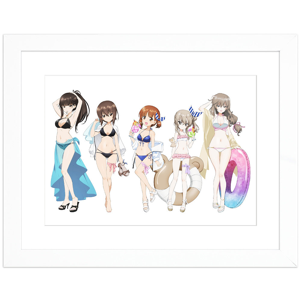 『ガールズ&パンツァー 最終章』描き下ろしキャラファイングラフ(リゾート水着)A4