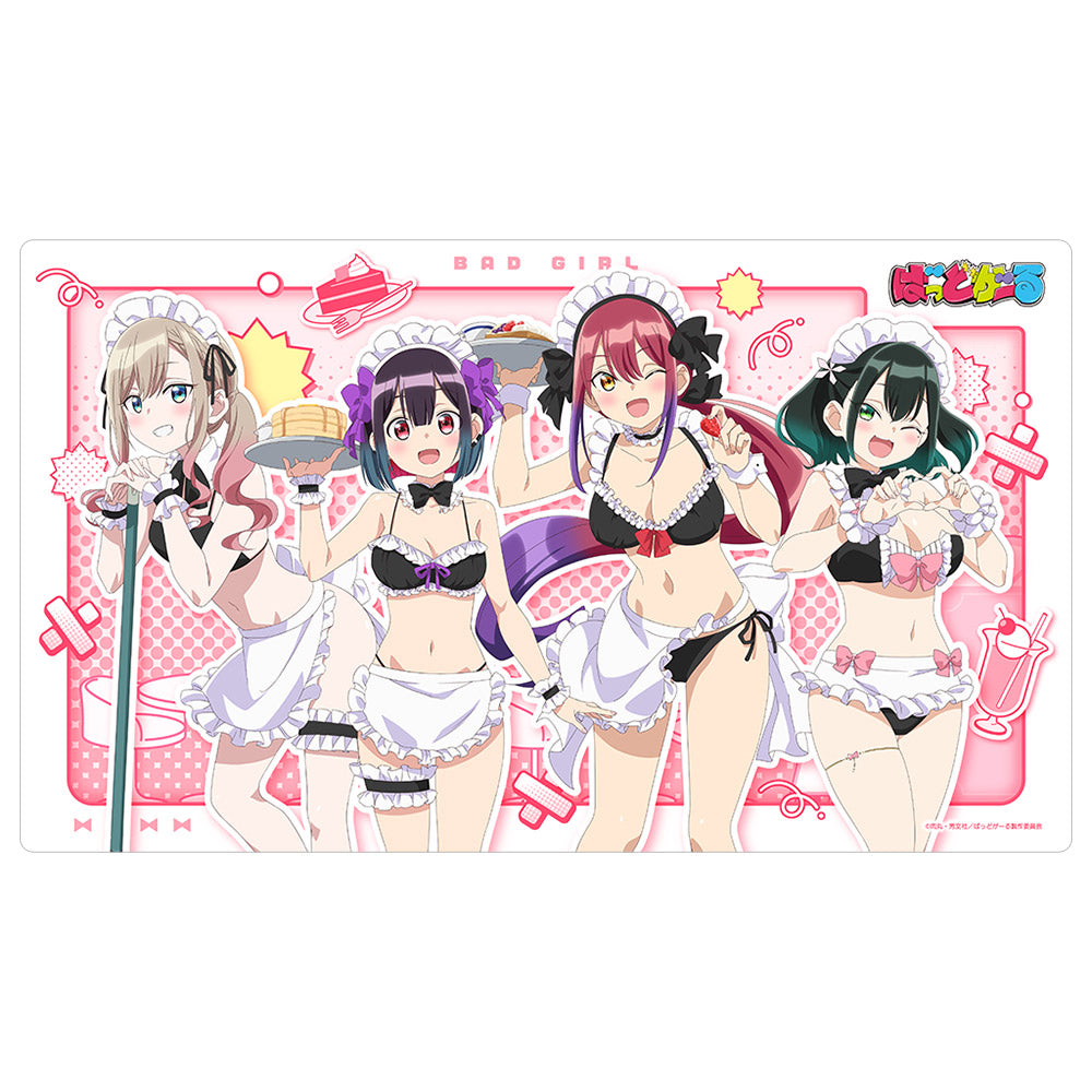 『ばっどがーる』描き下ろしラバーマット (メイド水着)