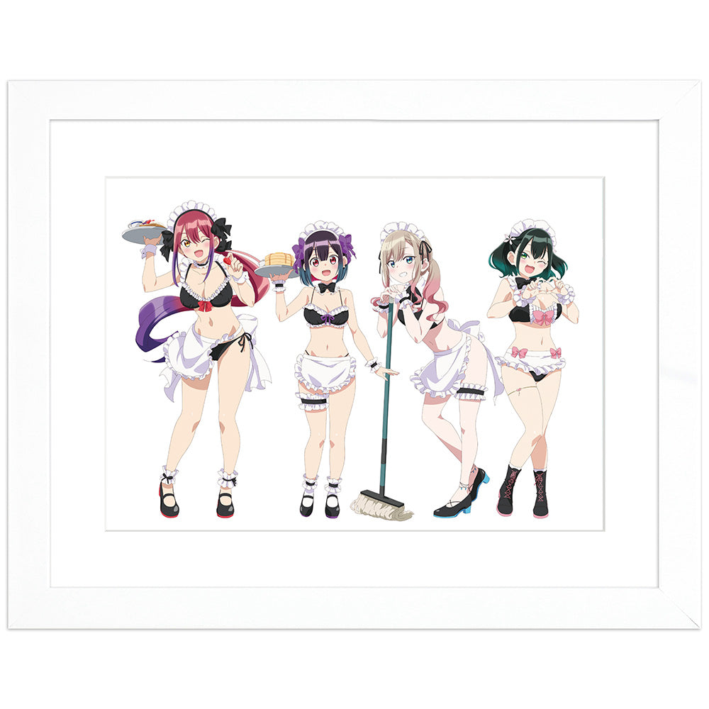 『ばっどがーる』描き下ろしキャラファイングラフ (メイド水着) A4