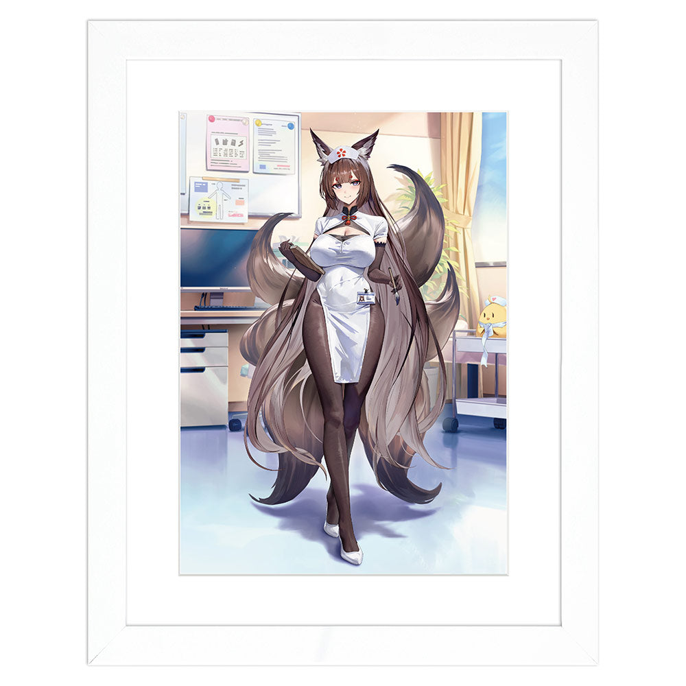 『アズールレーン』描き下ろしキャラファイングラフ (天城 (空母)/ナース) A4