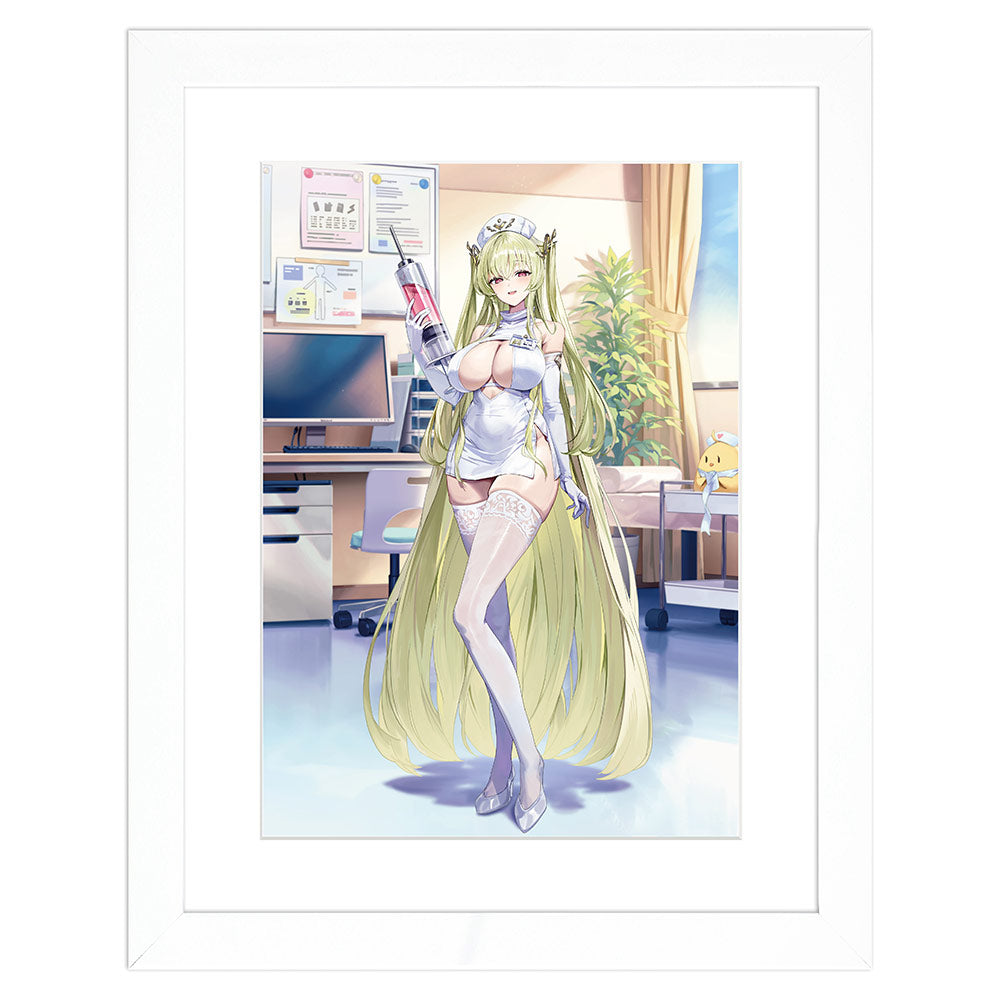 『アズールレーン』描き下ろしキャラファイングラフ (ナポリ/ナース) A4