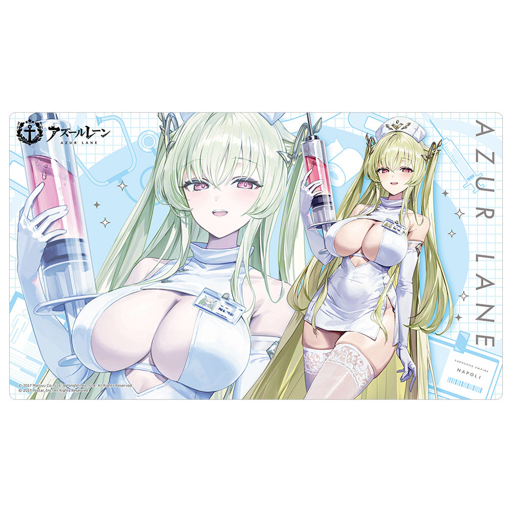 『アズールレーン』描き下ろしラバーマット (ナポリ/ナース)