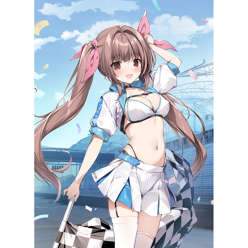 『karory先生』描き下ろしB2タペストリー (蒼海夏音/レースクイーン)Wスエード