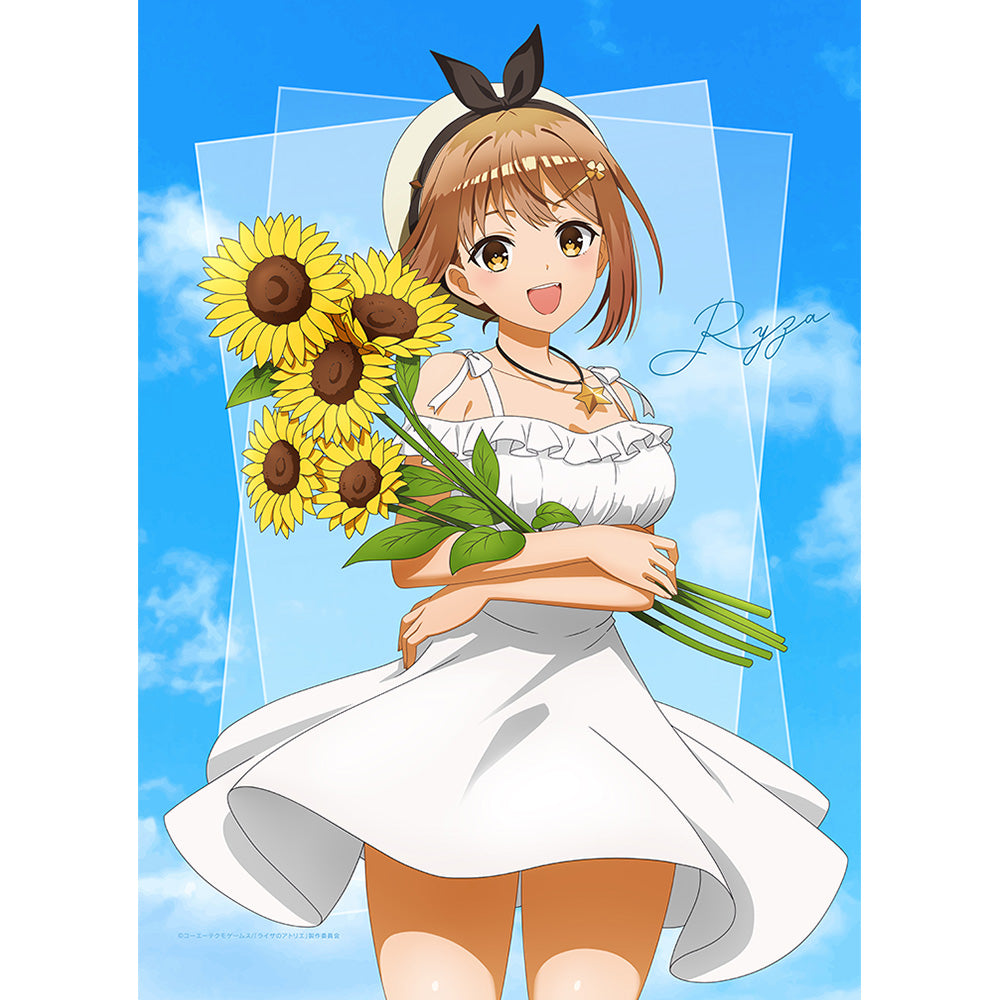 『ライザのアトリエ』描き下ろしB2タペストリー (ライザ/白ワンピース)Wスエード