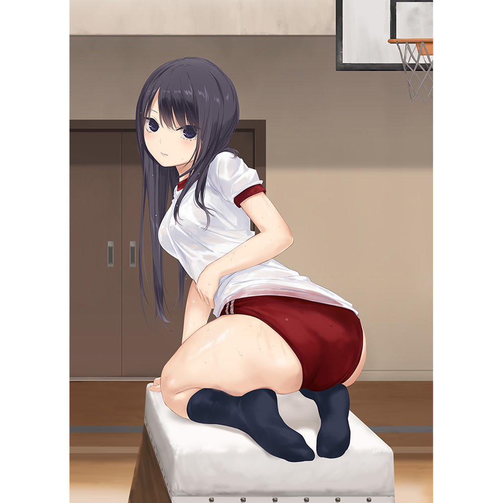 『珈琲貴族先生』描き下ろしB2タペストリー (白峰莉花/跳び箱)Wスエード