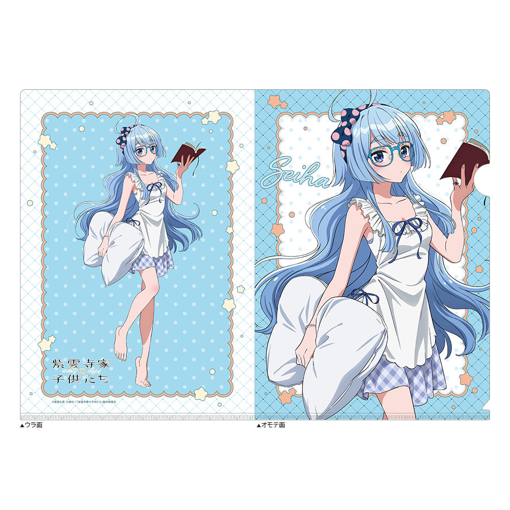 『紫雲寺家の子供たち』描き下ろしクリアファイル(紫雲寺清葉/ルームウェア)