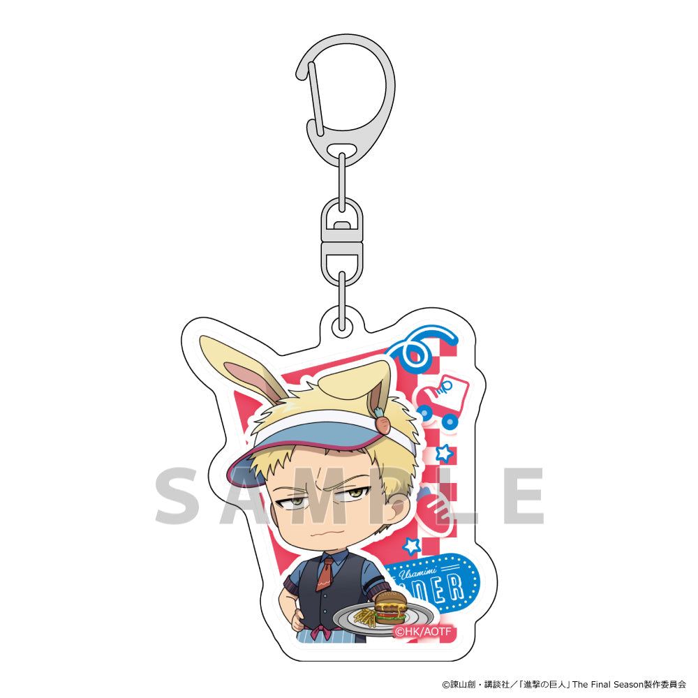 『進撃の巨人』アクリルキーホルダー (ライナー/ウサミミダイナー)