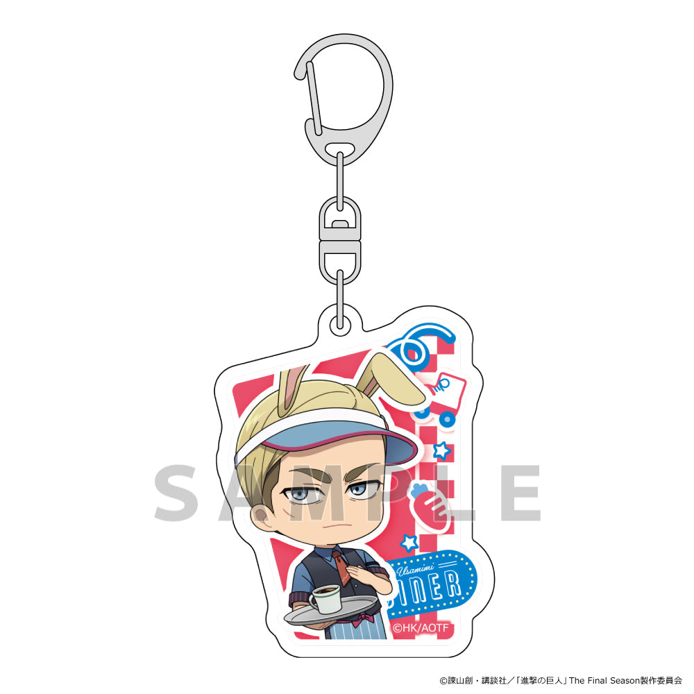 『進撃の巨人』アクリルキーホルダー (エルヴィン/ウサミミダイナー)