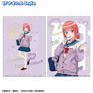 『五等分の花嫁*』アオハルStyle クリアファイル 二乃 IF アオハルStyle