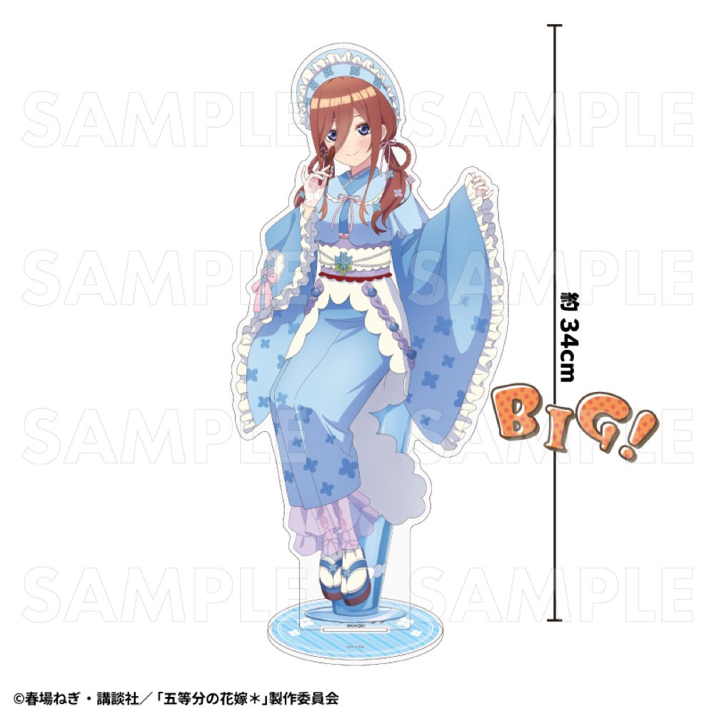 五等分の花嫁∬ スマイルベースカフェ 三玖 晴れ着ver.特大アクリルスタンド 池袋】「五等分の花嫁∬」HAPPY NEW YEAR 開催！｜SMILE BASE CAFE