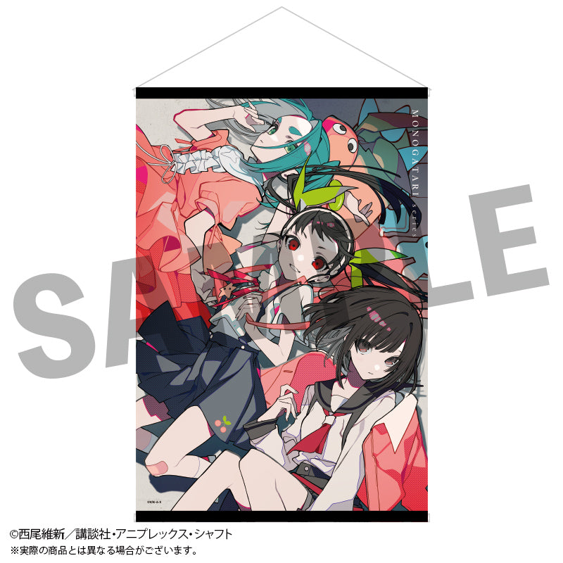 物語シリーズ×望月けい タペストリー 物語〉シリーズ×望月けい』B2タペストリー 千石 撫子&八九寺 真