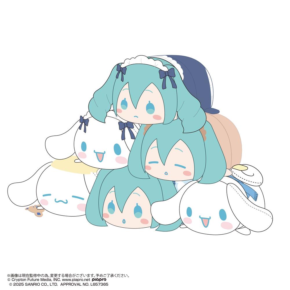 『初音ミク×シナモロール』MC-19 ぽてコロマスコット3【BOX】