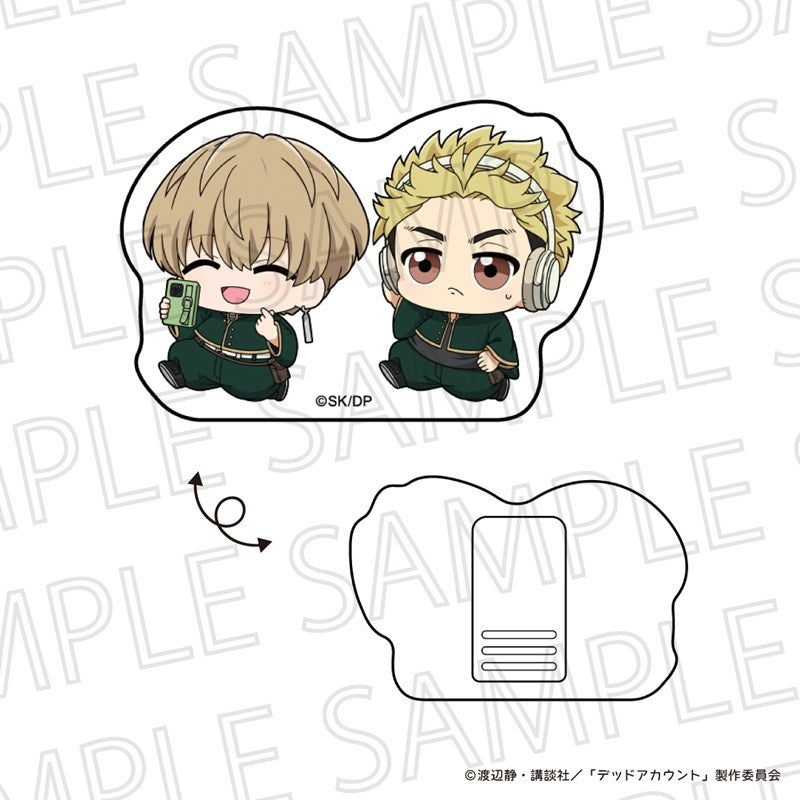 『デッドアカウント』ぷちてく アクリルクリップ  羽住蓮理&柄本成彦