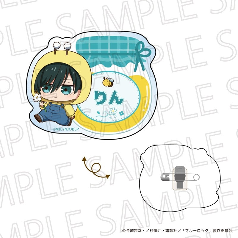 『ブルーロック』ぷちてく おなまえプレートバッジ 糸師 凛