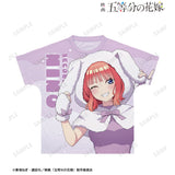 『五等分の花嫁』描き下ろし 中野二乃 動物もこもこ着ぐるみver. フルグラフィックTシャツユニセックス