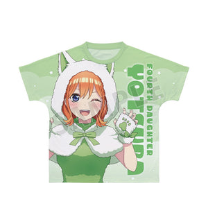 『五等分の花嫁』描き下ろし 中野四葉 動物もこもこ着ぐるみver. フルグラフィックTシャツユニセックス