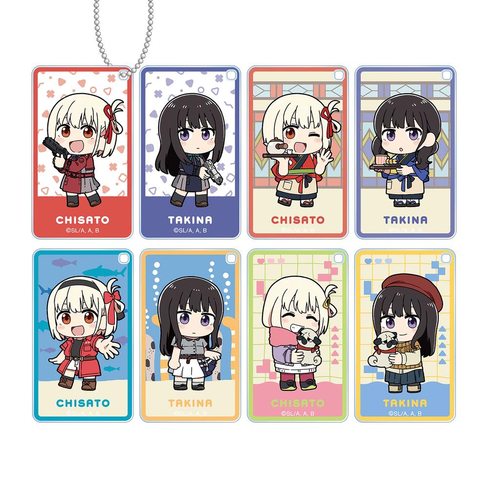 『リコリス・リコイル』描き起こし Art by 荒* ちびキャラ トレーディングスクエアアクリルキーホルダー(単位/BOX)【202511再販】