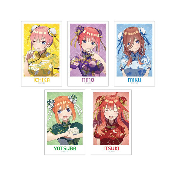 『五等分の花嫁∽』描き下ろし チャイナドレスver. インスタントカメラ風イラストカード5枚セット