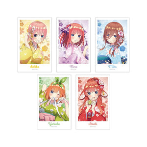 『五等分の花嫁∽』描き下ろし 桜和装ver. インスタントカメラ風イラストカード5枚セット