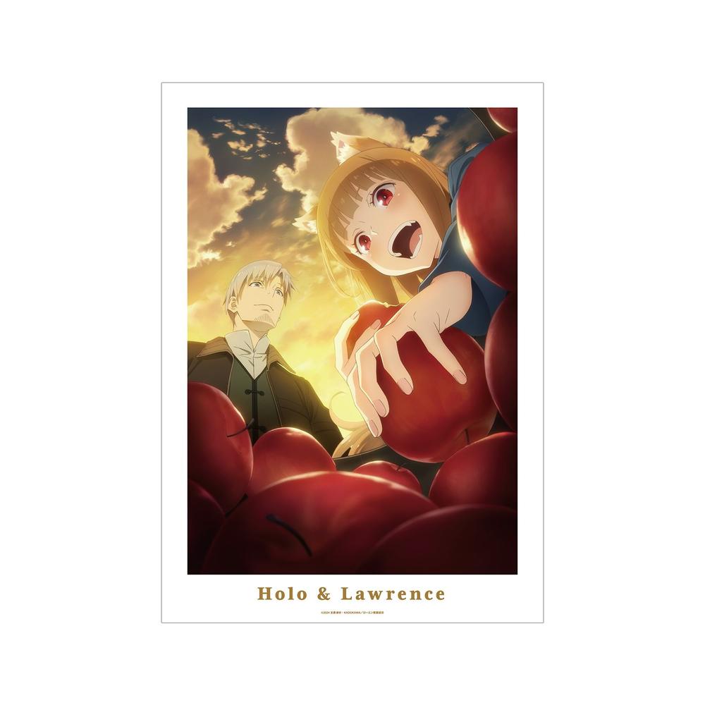 『狼と香辛料 MERCHANT MEETS THE WISE WOLF』ホロ&ロレンス コンセプトビジュアル A3マット加工ポスター【202603再販】