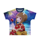 『狼と香辛料 MERCHANT MEETS THE WISE WOLF』ホロ 「夏祭り」ビジュアル フルグラフィックTシャツユニセックス