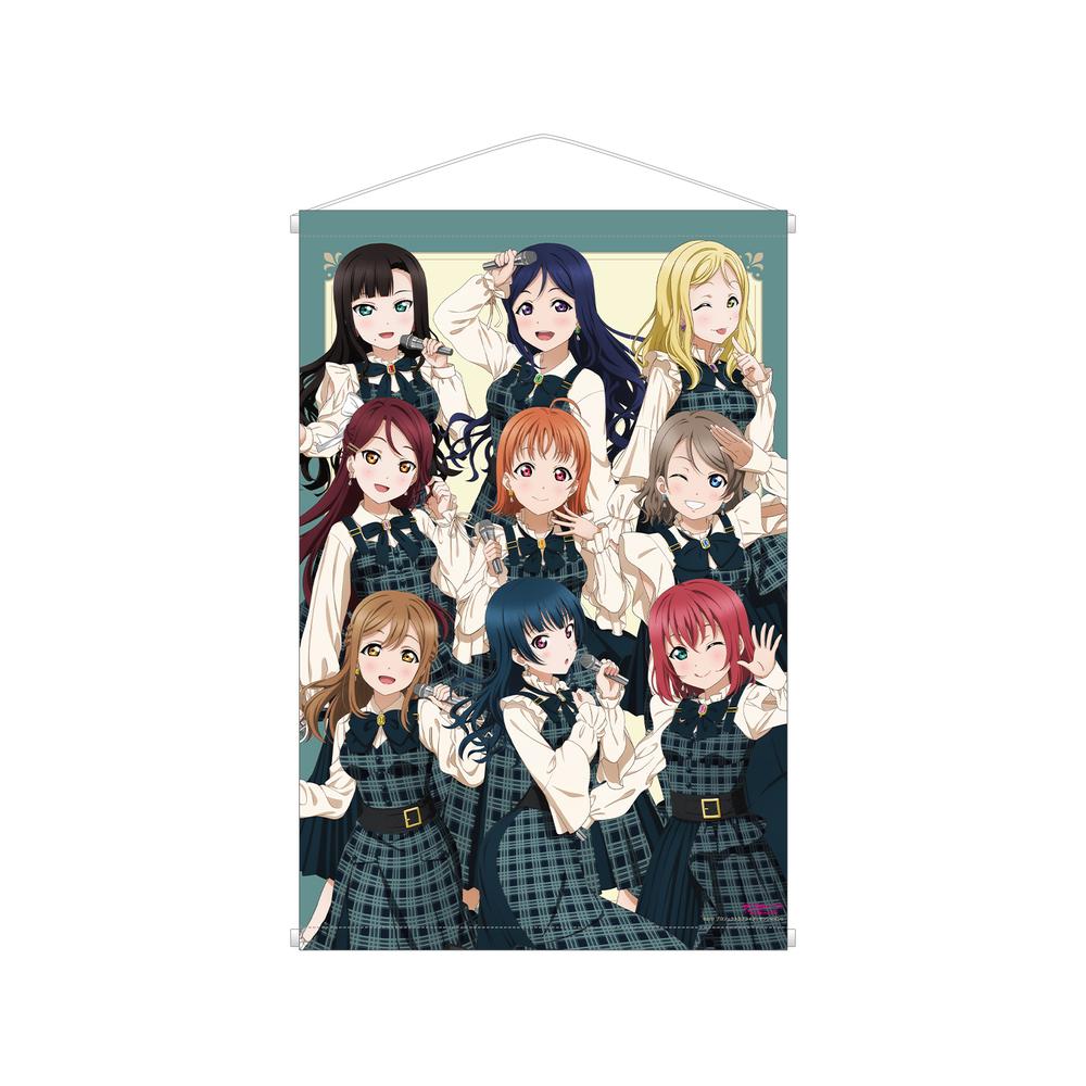 『ラブライブ!サンシャイン!!』描き下ろし 集合 チェックワンピース衣装ver. A1タペストリー【202503再販】