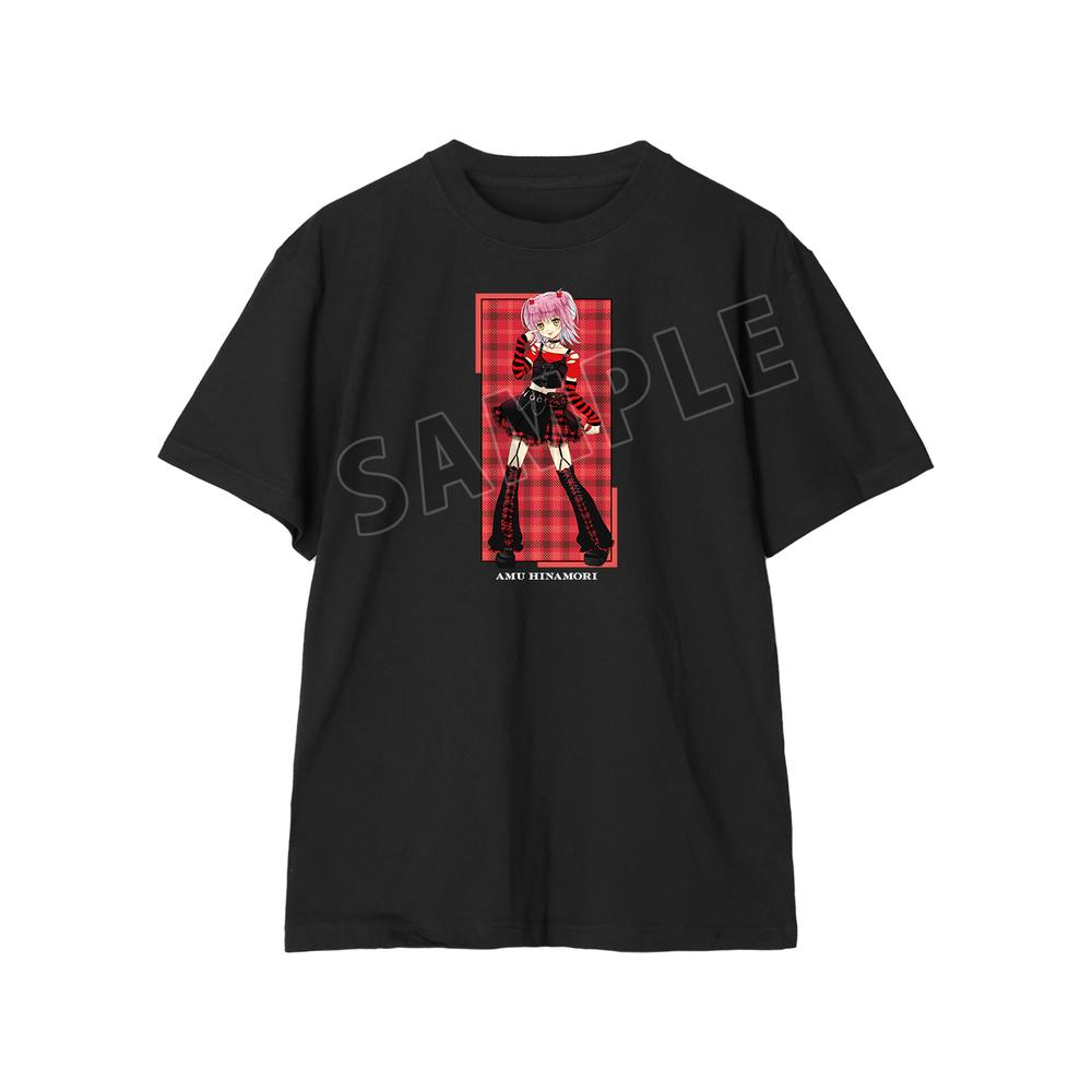 『しゅごキャラ!』PEACH-PIT先生 描き下ろし 日奈森あむ ゴスパンクver. Tシャツメンズ【202503再販】