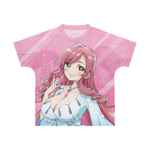 『君のことが大大大大大好きな100人の彼女』花園羽々里 フルグラフィックTシャツユニセックス