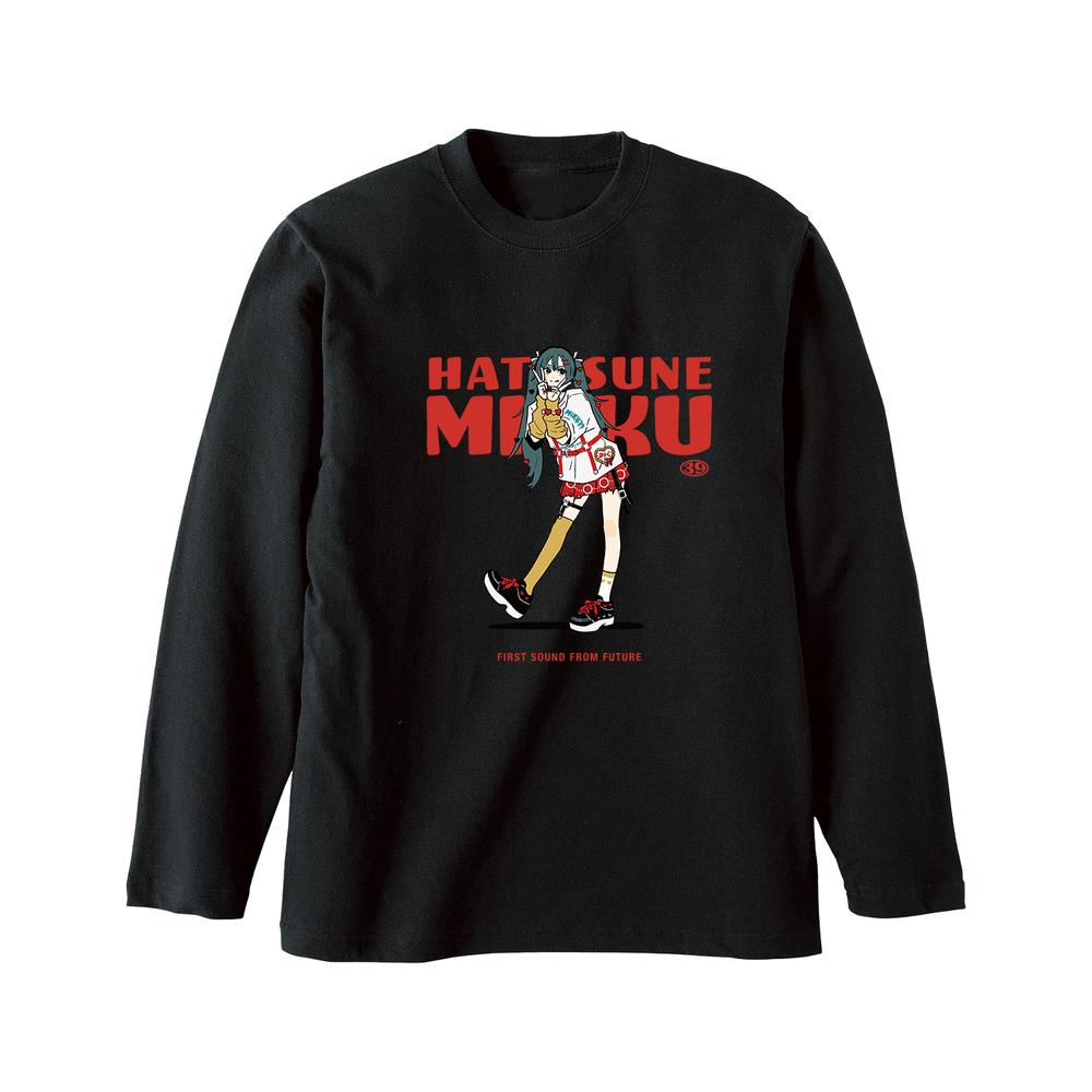 『初音ミク』描き下ろし 初音ミク ハートver. Art by coalowl ロングTシャツ ver.Aユニセックス【202507再販】