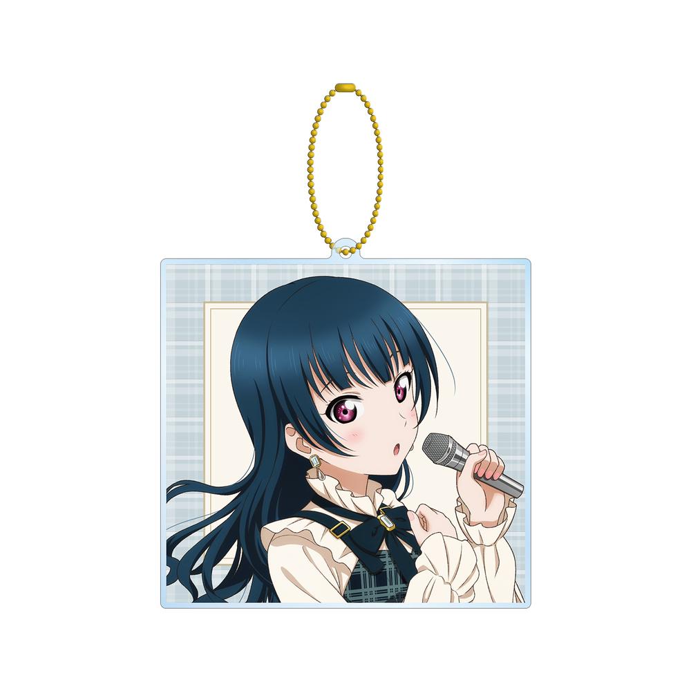 『ラブライブ!サンシャイン!!』描き下ろし 津島 善子 チェックワンピース衣装ver. BIGアクリルキーホルダー【202510再販】