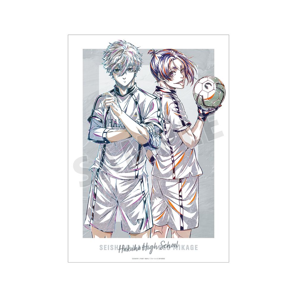 『ブルーロック』凪 誠士郎&御影 玲王 Ani-Art 第2弾 A3マット加工ポスター【202505再販】