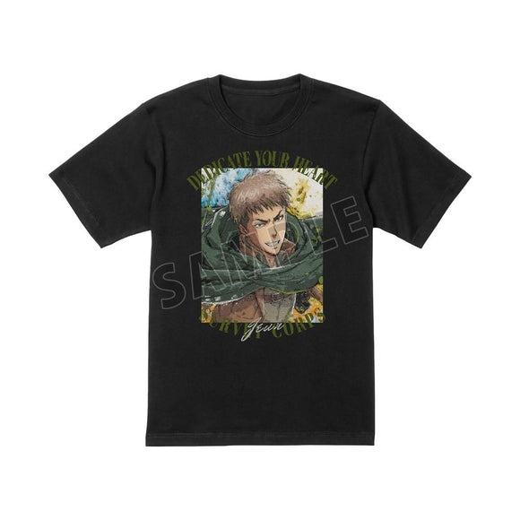 『進撃の巨人』ジャン grunge CANVAS Tシャツメンズ【202501再販】