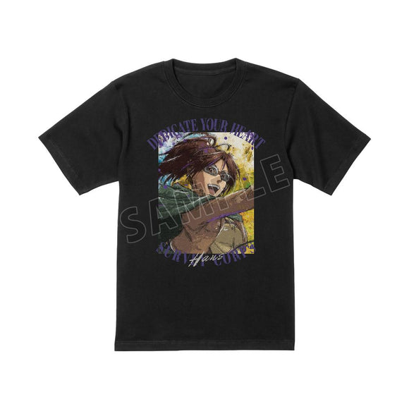 『進撃の巨人』ハンジ grunge CANVAS Tシャツメンズ【202501再販】