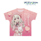 『Fate/kaleid liner プリズマ☆イリヤ Licht 名前の無い少女』描き下ろしイラスト イリヤ PINK kawaii style ver. フルグラフィックTシャツユニセックス