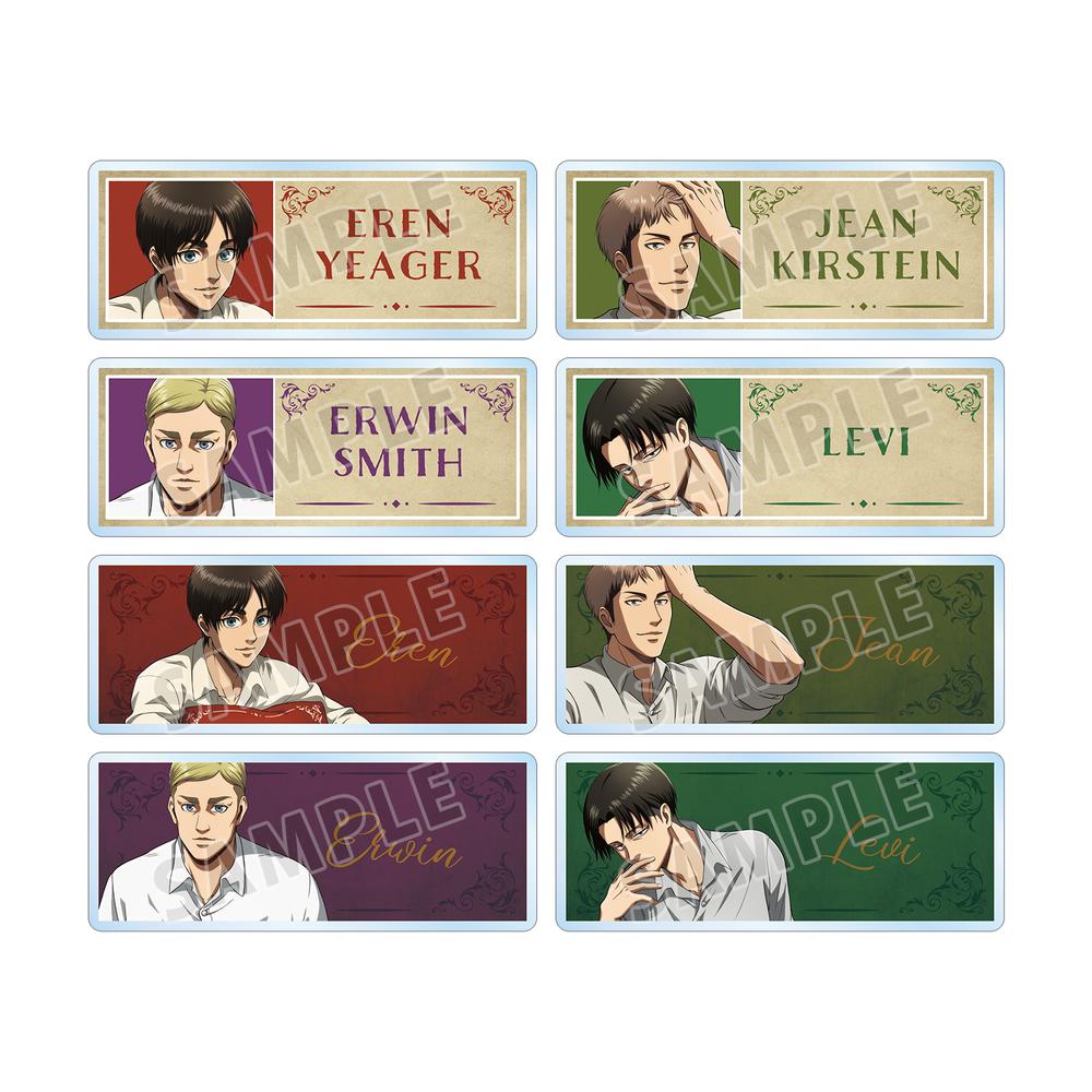 『進撃の巨人』描き下ろし リラックスver. トレーディングアクリルネームプレート(単位/BOX)【202512再販】