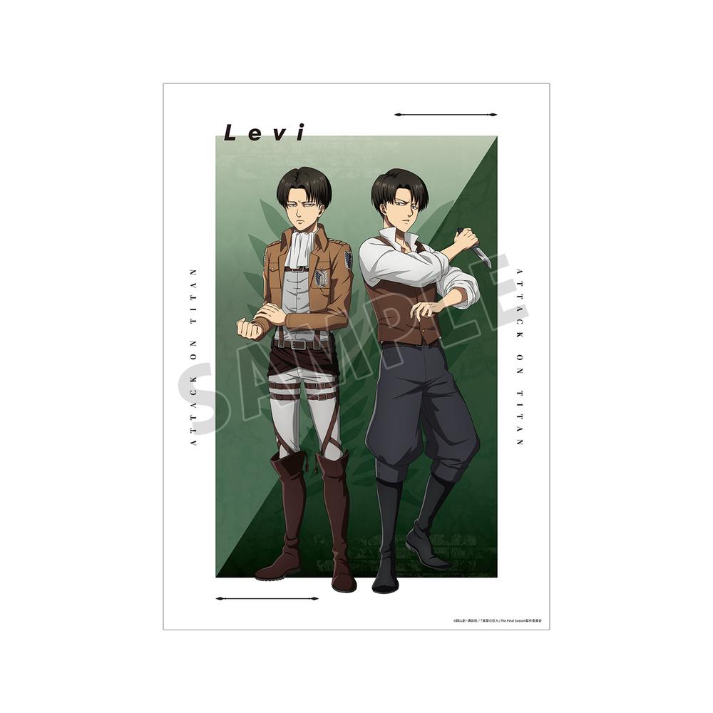 進撃の巨人』描き下ろし リヴァイ 過去と現在ver. A3マット加工