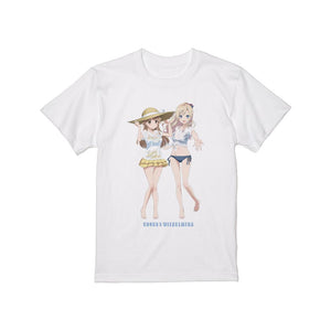 『ハイスクール・フリート』描き下ろし 納沙 幸子&ヴィルヘルミーナ 海辺ver. Tシャツメンズ