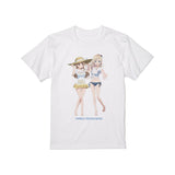 『ハイスクール・フリート』描き下ろし 納沙 幸子&ヴィルヘルミーナ 海辺ver. Tシャツメンズ