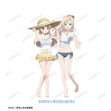 『ハイスクール・フリート』描き下ろし 納沙 幸子&ヴィルヘルミーナ 海辺ver. Tシャツレディース