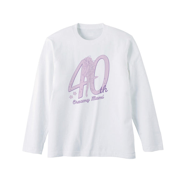 『魔法の天使クリィミーマミ』40周年ロゴ ロングTシャツユニセックス