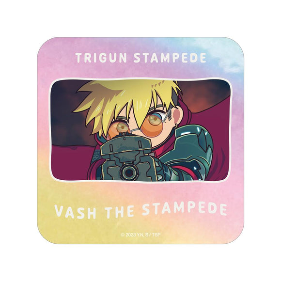 『TRIGUN STAMPEDE』ヴァッシュ・ザ・スタンピード ゆるコマ オーロラステッカー ver.A