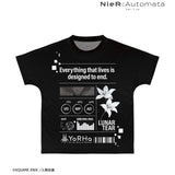 『NieR:Automata Ver1.1a』2B Ani-Art BLACK LABEL フルグラフィックTシャツユニセックス