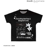 『NieR:Automata Ver1.1a』9S Ani-Art BLACK LABEL フルグラフィックTシャツユニセックス