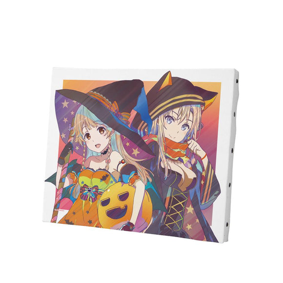 『ハイスクール・フリート』描き下ろし 納沙 幸子&ヴィルヘルミーナ ハロウィンver. Ani-Art clear label 第2弾 キャンバスボード