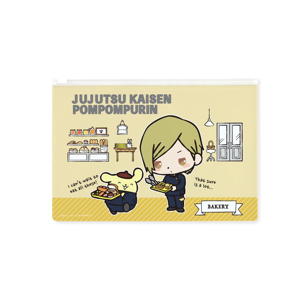 『呪術廻戦×サンリオキャラクターズ』七海建人×ポムポムプリン 懐玉・玉折 ビニールフラットポーチ【202504再販】