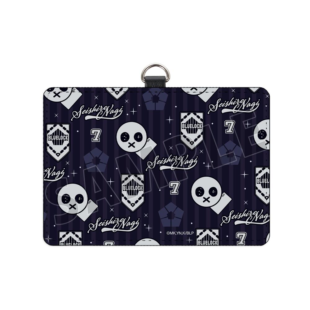 『ブルーロック』凪 誠士郎 モチーフ柄 ネックストラップ付き2ポケットパスケース【202503再販】