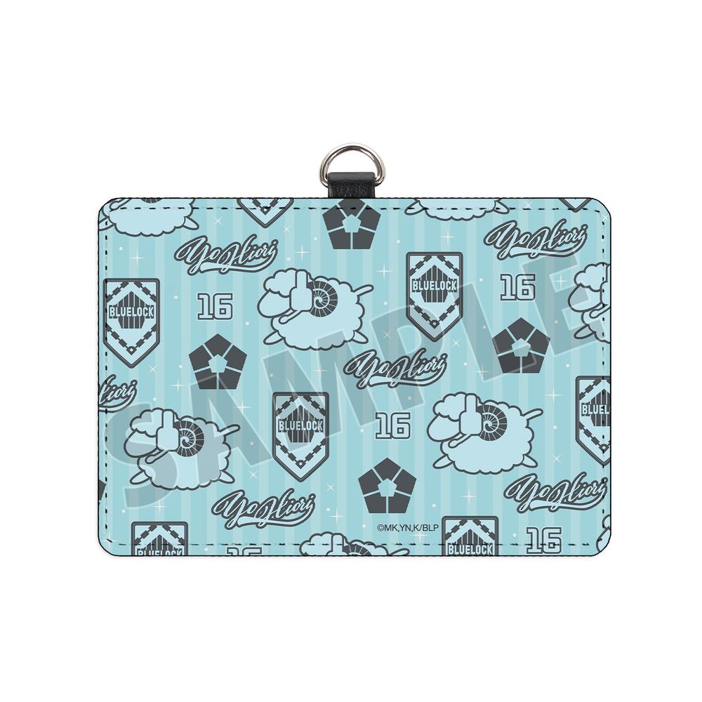 『ブルーロック』氷織 羊 モチーフ柄 ネックストラップ付き2ポケットパスケース【202601再販】