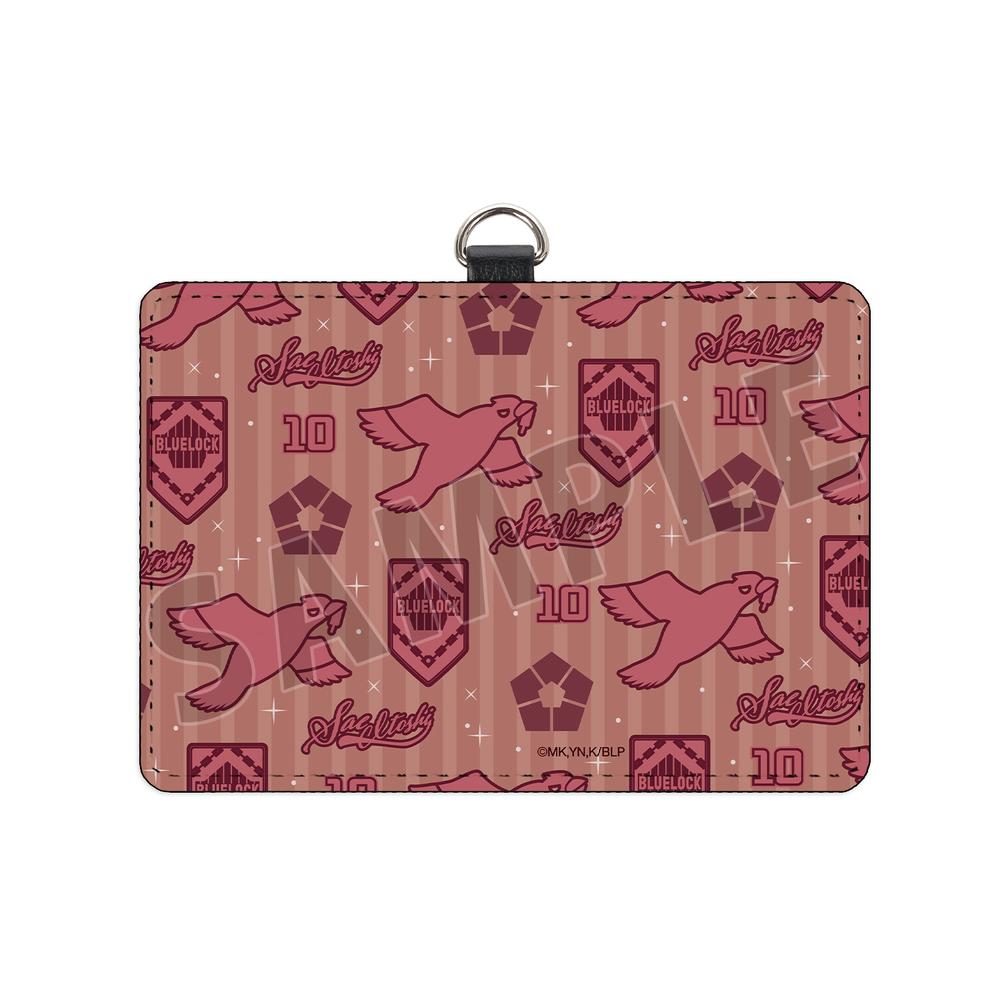 『ブルーロック』糸師 冴 モチーフ柄 ネックストラップ付き2ポケットパスケース【202503再販】