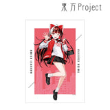 『東方Project』松本能人イラスト 博麗霊夢 現代風ファッションver. A3マット加工ポスター